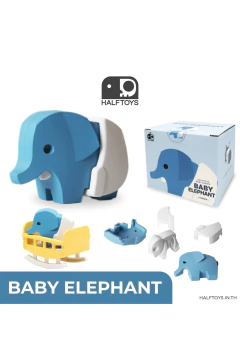Bebe Elefante Magnético Encastrable - Montessori - Halftoys en internet