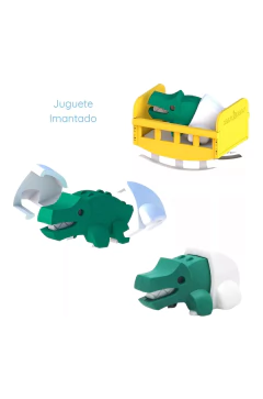 Bebe Cocodrilo Magnético Encastrable - Montessori - Halftoys en internet