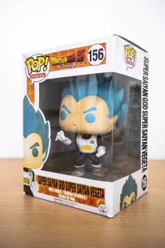 Figura de Vegeta God Blue Dragon Ball Super #156- Simil Alternativo Funko Pop - Unytoys
