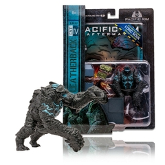 McFarlane Figura de Acción: Titanes del Pacífico - Kaiju Leatherback Figura con Comic
