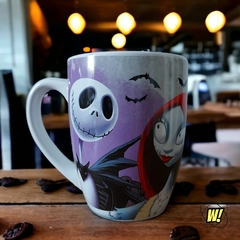 Tarro de cerámica: Disney Jack y Sally - 500 ml - caja de regalo - Fun Kids