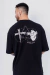 Camiseta Essence Oversized | Preto na internet