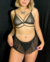 E83 - Sasha c/pollerita Negro - comprar online