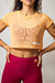 Cropped tule laranja