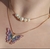Collar mariposa Barbie en capas