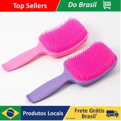 DAFUSHp Escova Raquete De Desembaraçar E Pentear Cabelos Flex Hair - comprar online