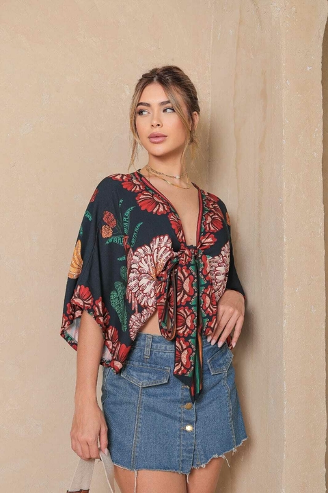 Blusa Morcego Estampada - comprar online