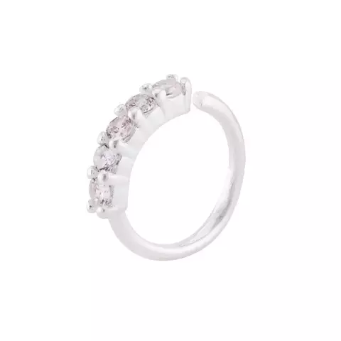 Piercing Prata 5 Zircônias White