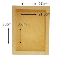 Quadro Grosso em MDF com Aba na internet