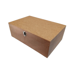 Caixa com Dobradiça em MDF 30x20x10 Para Lembrancinha, Padrinhos, Convite ou Organização