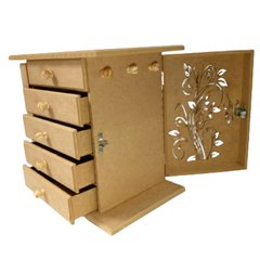 Imagem do Porta Bijuteria e Colar Comoda Para Organização em MDF