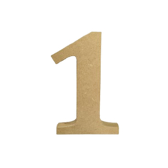 Números em MDF 12cm - comprar online