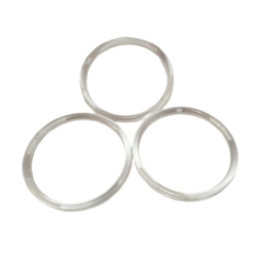 Argola Plástica Transparente Para Uso em Artesanato 10cm - comprar online