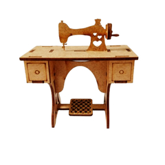 Miniatura Máquina de Costura em MDF