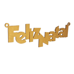 Palavra Feliz Natal 30cm em MDF - comprar online