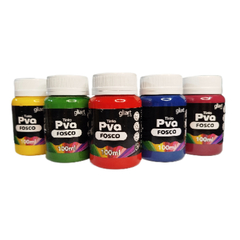 Tinta Pva Fosca ou Metálica Para Uso em MDF ou Artesanato 100ml Gliart