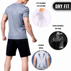 Camiseta Dry Masculina Blusa Camisa Básica Academia Treino - loja online