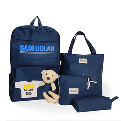 Mochila Bolsa Escolar Antifurto Ursinho Kawaii Impermeável - KLIZZ