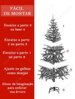 Arvore de Natal Nevada 2,10m 450 Galhos Cheia Pinheiro Luxo - comprar online