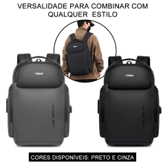 Mochila Antifurto Bolsa Executiva Usb Trava de Zíper Impermeável - comprar online