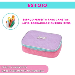 Imagem do Kit Mochila de Rodinhas Menina Estojo Lancheira Arco-íris