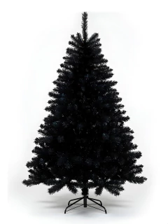 Arvore de Natal Preta 1,80m Halloween Dark 860 Galhos Luxo - comprar online