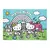 Imagem do QUEBRA-CABECA 4 EM 1 PARA COLORIR HELLO KITTY - KIT C/ 72 PECAS E 3 HIDROCOR