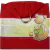 Sling de Argola Best Sling Liso Com Bolso Vermelho