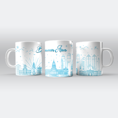Taza Edificio Azúl