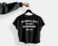 Crop Top Frase glitter