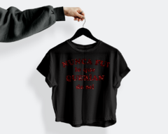 Crop Top Frase glitter - tienda online
