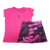 Conjunto Deportivo Niña Corveth Fucsia y Negro