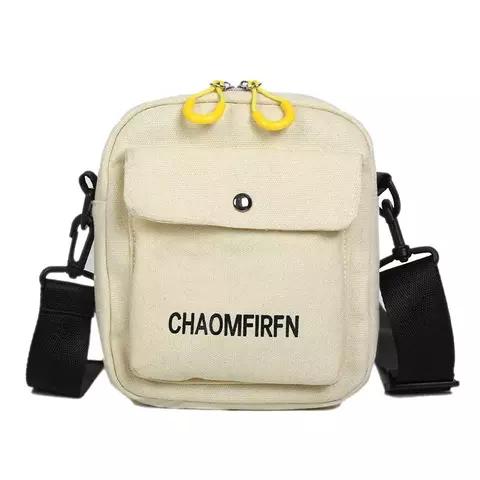Bolsa De Ombro Das Mulheres Da Moda Pure Color Casual Tote Ao Ar Livre Saco De Lona Bolsa Com Zíper Sacos Do Mensageiro