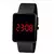 Relógio Feminino Unissex digital Led Quadrado Sports Watch Tendência Moda Dourado Rose 566 - Achadinhos.com