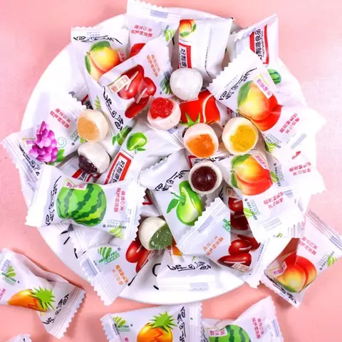Kit 10 uni de Balas de Leite Recheada Sortidas chinesas Importada vários sabores