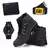 Kit Bota Coturno Masculino Caterpillar Em Couro Ecológico Adventure Origens Mais Chinelo Relógio Carteira e Cinto - comprar online