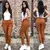 Calça Feminina Jogger Bengaline Cargo Militar Army Bomber na internet