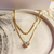 Choker Mini Medalha - ouro - COR DE JAMBO