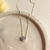 Colar Mini Coração Cristal - prata