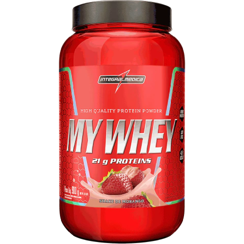 My Whey (900g) - Sabor: Shake de Morango