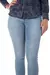 Calça jeans skinny feminina Atittude - loja online