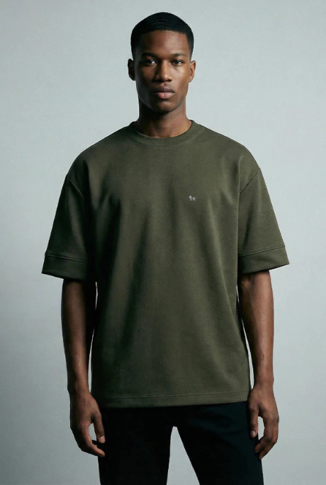 Camiseta oversized suedine interlock premium Atittude - loja online