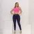 Calça Jeans Feminina Premium Azul Escuro Escuro Azul Cintura Alta Com Elástico - loja online