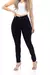 Calça Sarja Skinny Cintura Alta Preto Preto Básico Tendência