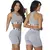 Kit 2 Conjuntos Academia Top e Short Elástico Exposto Feminino na internet