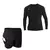 Conjunto Camiseta Longa Light Masculina e Bermuda 2 em 1 Tactel com Segunda Pele