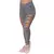 RIKINTE Calça Legging Feminina Aberta Cortada Rasgada Laser Fitness Academia Fi - Atittude Store