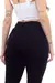 Calça Sarja Skinny Cintura Alta Preto Preto Básico Tendência