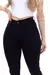 Calça Sarja Skinny Cintura Alta Preto Preto Básico Tendência - Atittude Store