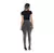 Calça Jeans Feminina Cinza Grafite Manchado Marmorizada Moda Premium Cintura Média - loja online